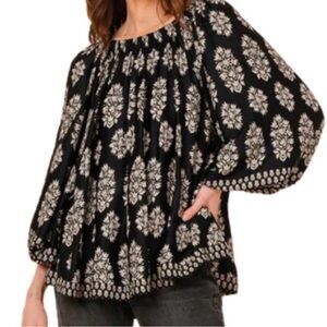 NWT Omika Black Floral top